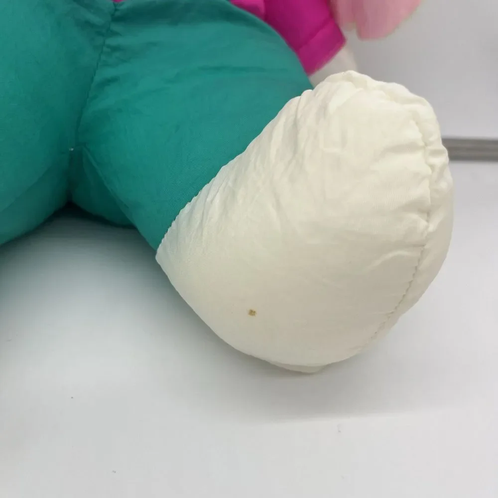 Vtg Gibson Greetings Bunny Rabbit Plush Nylon Parachute Material Stuffed W/ Tags